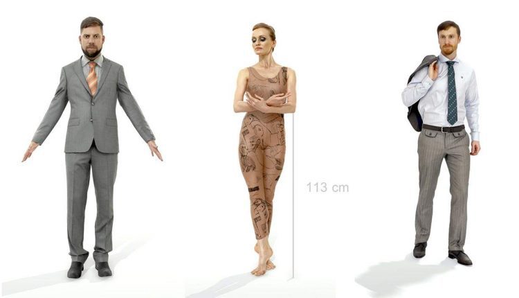 Free 3D Scanned People from AXYZ Design