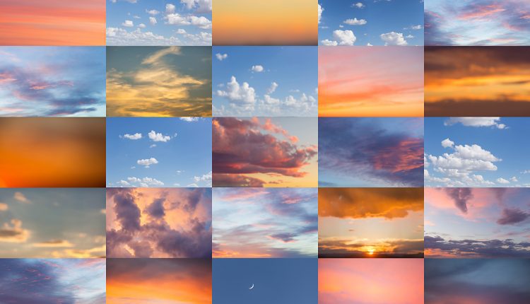 Free download 50 HQ Skies textures_3dzip