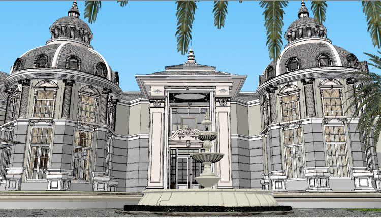 3D Scenes Sketchup VILLA 25 Free Download 4