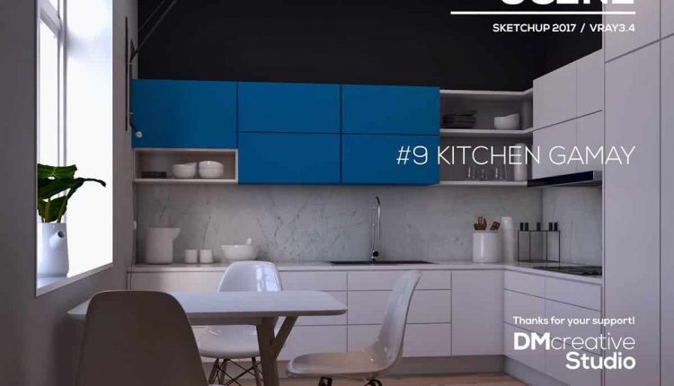 FREE-MODEL-SCENE-KITCHEN-GAMAY