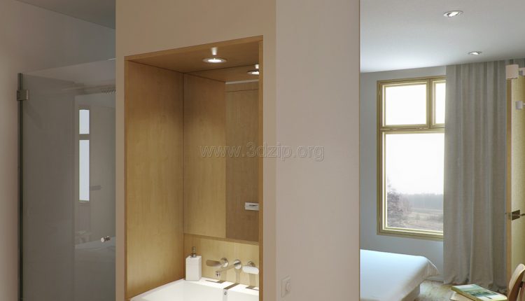 free-oleg-3d-wood-white-interior-scene (13)