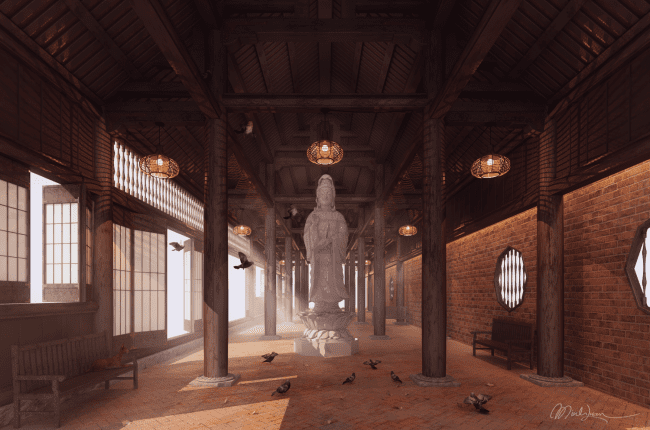 3D Interior Buddha Statue File 3dsmax