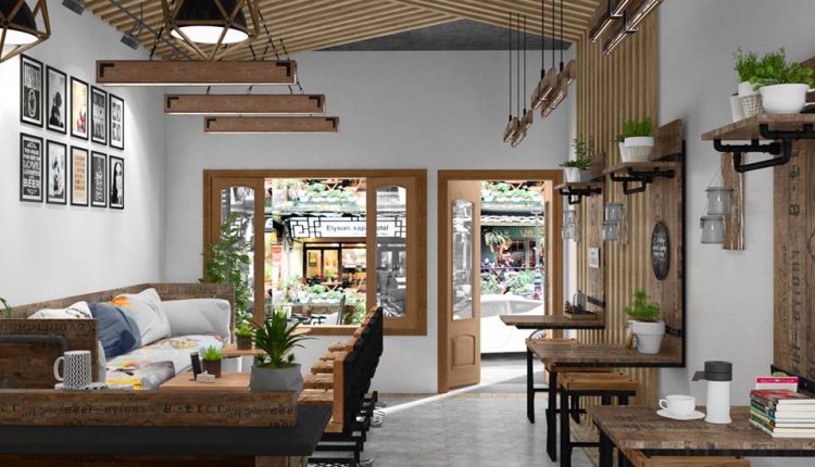 3D Interior coffee Scenes File 3dsmax Model by Vu Phuc Hung free Dowload 2