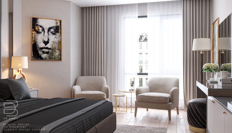 3D Interior Scenes File 3dsmax Model Bedroom 62-3