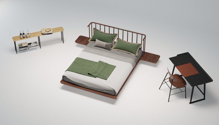 3D Interior Scenes File 3dsmax Model Bedroom 68-4