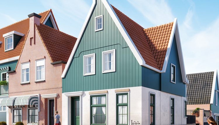 3D Exterior Volendammer House Scene 3dsmax Free Download