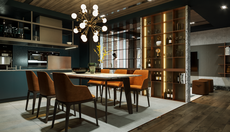 3D Interior Scenes File 3dsmax Model Dining- Livingroom 5 By Le Vu Vuong 4