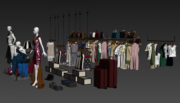 3D Fashion Shop 14 Model Free Download 1