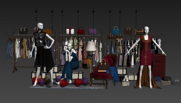 3D Fashion Shop 14 Model Free Download 2
