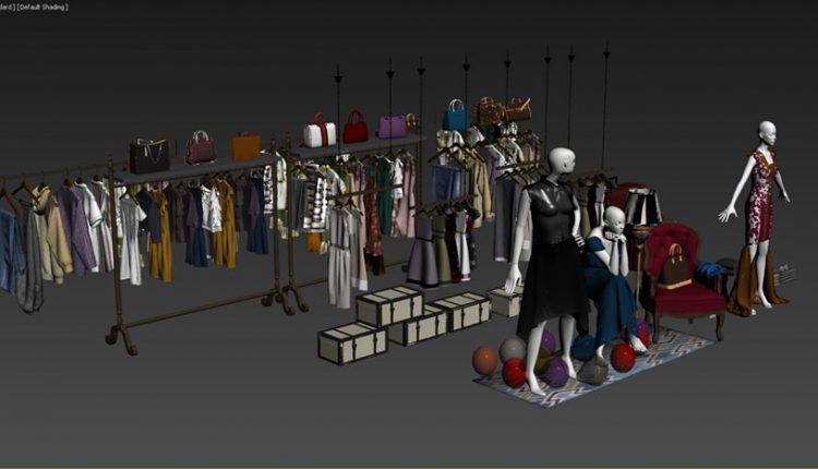3D Fashion Shop 14 Model Free Download 3