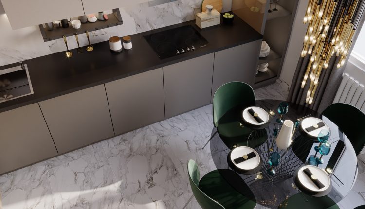 3D Interior Scenes File 3dsmax Model Kitchen – Dining Room 13-6