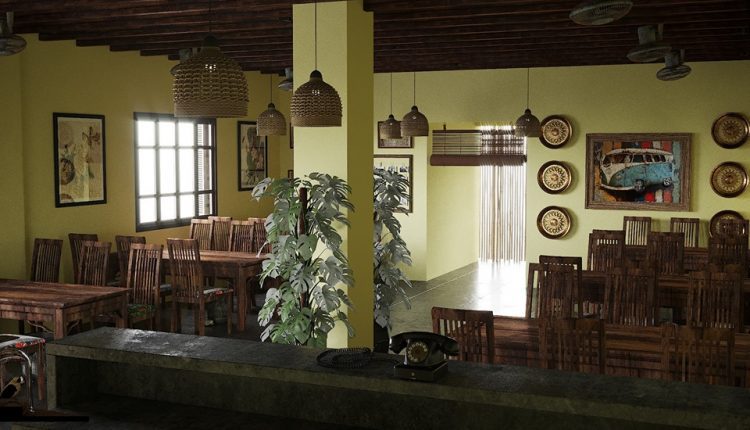 3D Model Interior Restaurant Scene 228 By Bao Duc Free Download 3