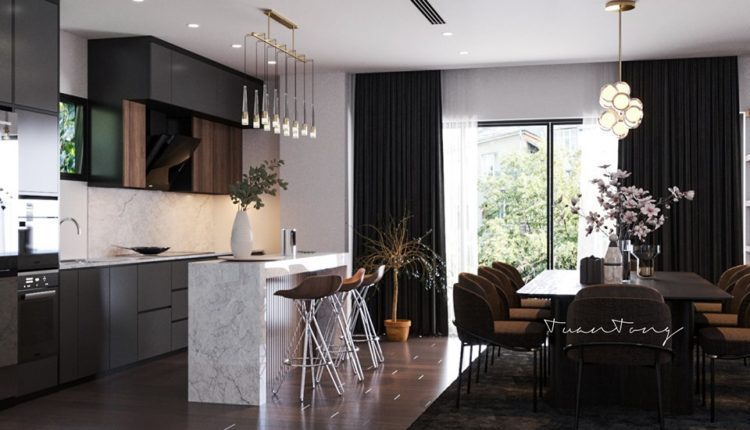 3D Interior Kitchen- Livingroom 47 Scene 3dsmax By TongTuan Free Dowload 5