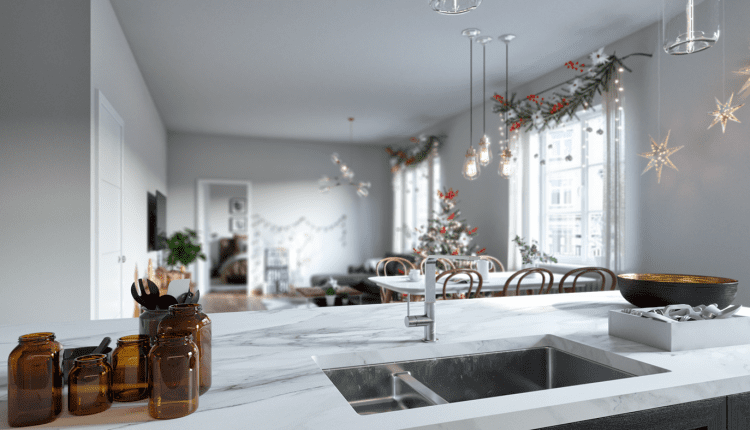 3D Model Interior Sweden Christmas room Scenes File 3dsmax By DAVISUAL Free Download 2