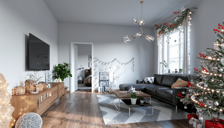 3D Model Interior Sweden Christmas room Scenes File 3dsmax By DAVISUAL Free Download 5