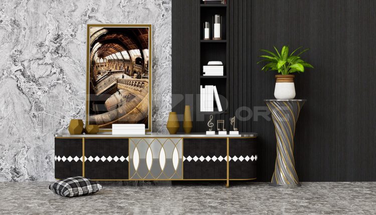02 Tv Cabinet 3dsmax Model Free Download (1)