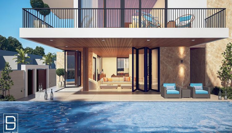 3D Exterior Villa Scene File 3dsmax By DangThanhSon Free Download 1