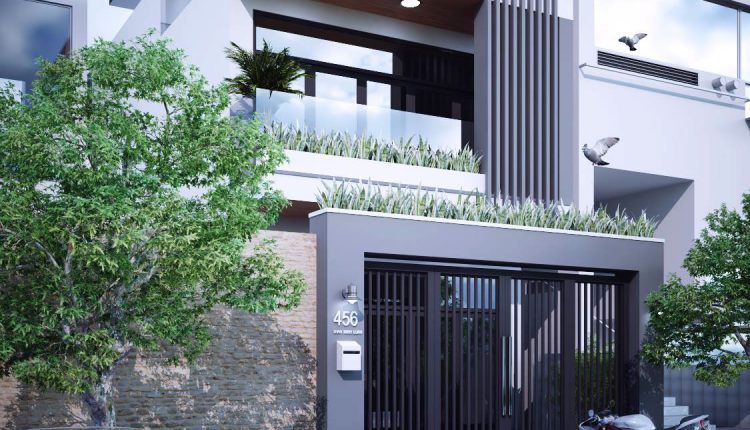3D Exteriors House 9 Model 3dsmax Free Download By TranMinhLuan 2