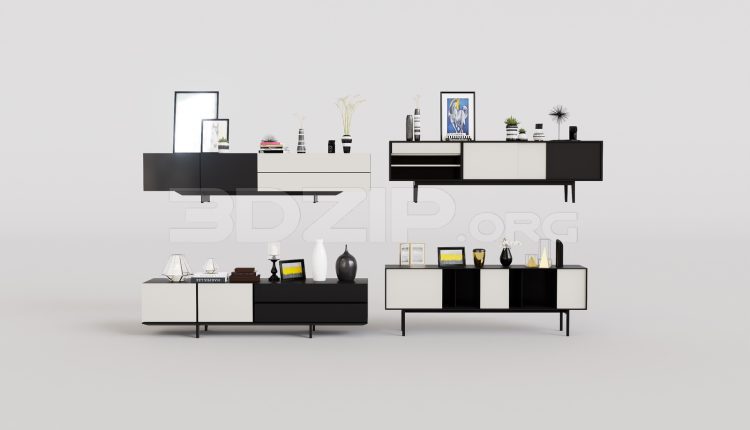 69 Tv Cabinet 3dsmax Model Free Download (1)