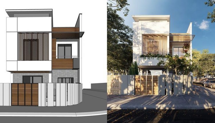 3D Exteriors House Model 3dsmax Free Download By PhamMinhQuang 1