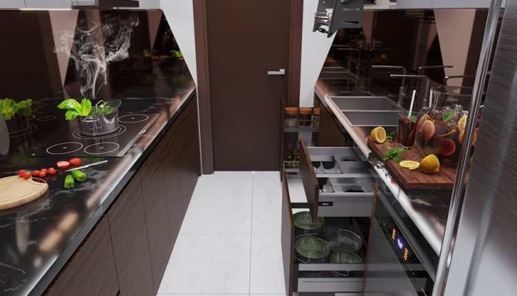 3D Model Kitchen 196 Free Download By BinhBa 2
