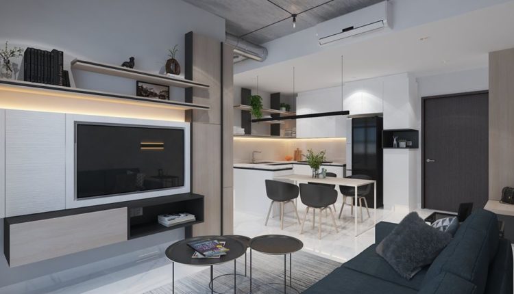3D Interior Kitchen- Livingroom 43 Scene 3dsmax By LePhungBaoChau Free Download 1