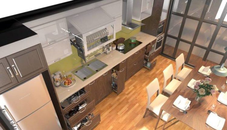 3D Model Kitchen 198 Free Download By PhanThanhDuong 2