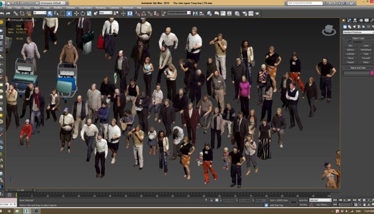 3d Library People Model 35 by LuongKhe Free Download 2