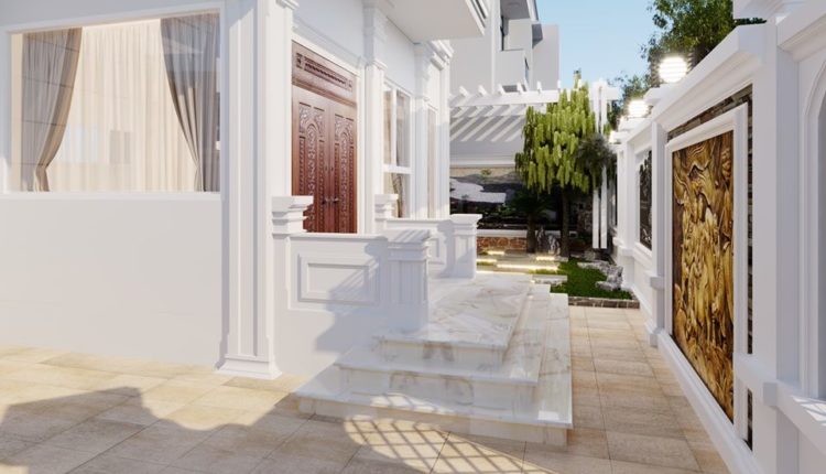 3D Exterior Villa Scene File 3dsmax By QuanTran Free Download 4