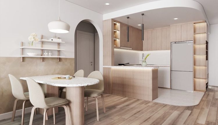 3D Interior Kitchen- Livingroom 55 Scene 3dsmax By PhanNam Free Download 3