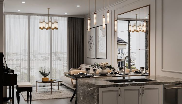 3D Interior Kitchen- Livingroom 66 Scene 3dsmax By ThanhBinh Free Download 8