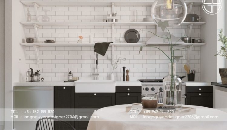 3D Interior Kitchen- Livingroom 67 Scene 3dsmax By NguyenDucLong Free Download 2