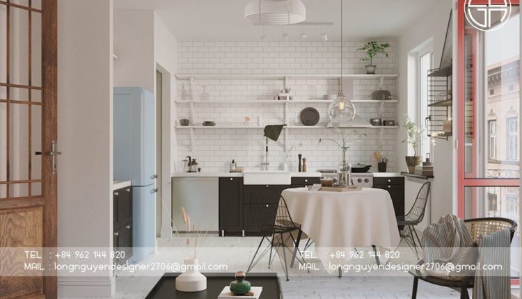 3D Interior Kitchen- Livingroom 67 Scene 3dsmax By NguyenDucLong Free Download 6