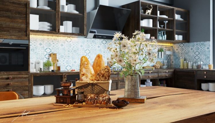 3D Interior Scenes File 3dsmax Model Kitchen – Dining Room 16 by NguyenTuanHai 3