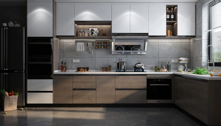 3D Model Kitchen 204 Free Download By HuyHieuLee