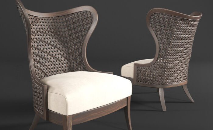 3D Model LEVINE WING CHAIR Free Download By NguyenMinhKhoa 2