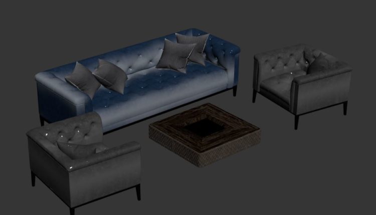 3D Model Sofa and Table- Chair Free Download By AnhVietTran 2
