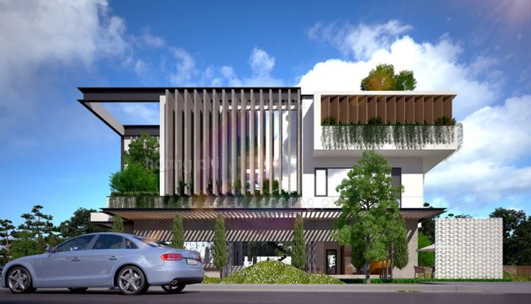 3D Exteriors House Scene Model 3dsmax Free Download By Phi CK 1
