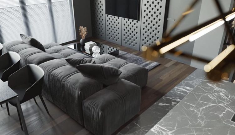 3D Interior Kitchen- Livingroom 82 Scene 3dsmax By DucNguyen Free Download 4