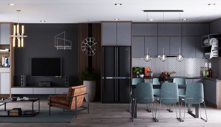 3D Interior Kitchen- Livingroom 83 Scene 3dsmax By ThanhTrung Free Download 1