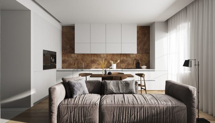 3D Interior Kitchen- Livingroom 85 Scene 3dsmax By VuBaDinh Free Download 1