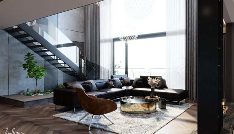 3D Interior Duplex Apartment Mandarin Garden 104 by Bui Vien