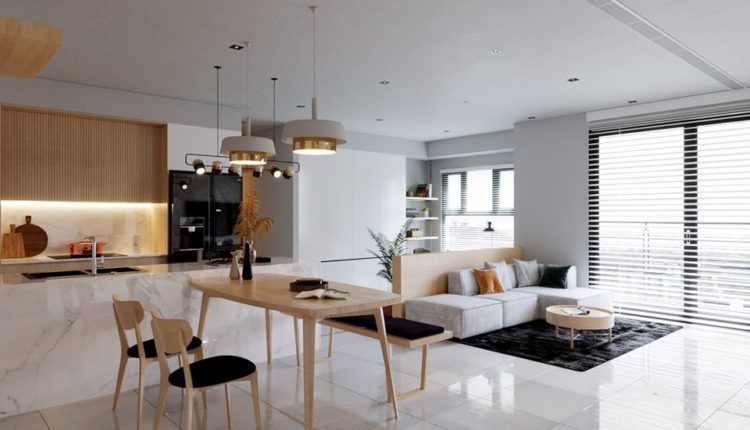 3D Interior Kitchen- Livingroom 90 Scene 3dsmax By PhamTienThanh Free Download2