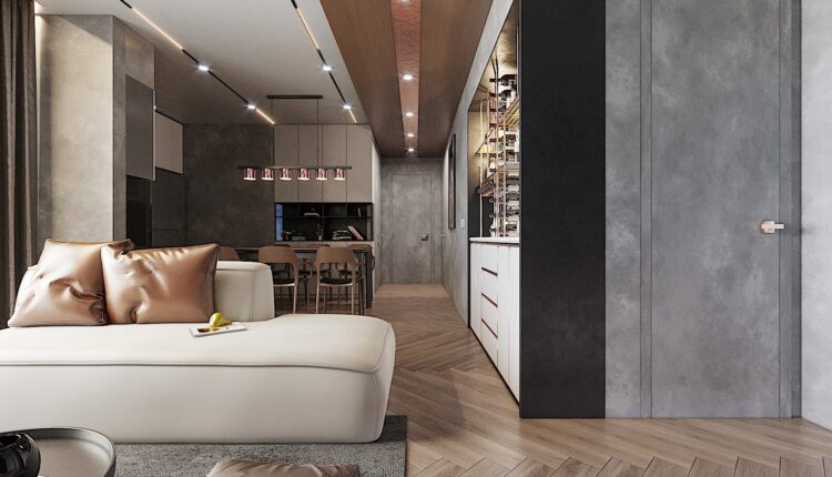3D Interior Kitchen – Livingroom 92 Scene 3dsmax By Dung Chan Free Download (3)