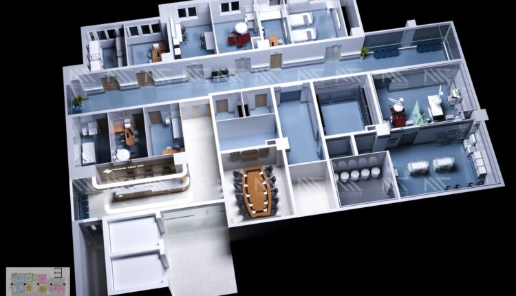 3D Interior Scenes File 3dsmax Model Hospital By Mai Trung Hieu