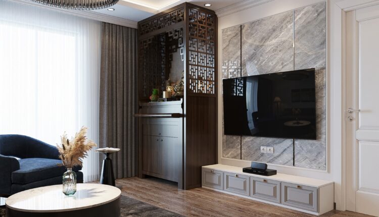 3D Interior Kitchen – Livingroom 98 Scene 3dsmax By Tran Dung