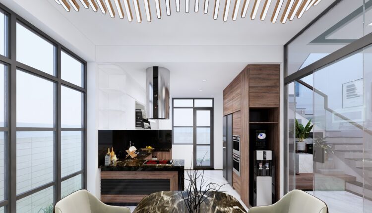 3D Interior Kitchen – Livingroom 99 Scene 3dsmax By Tri Bui