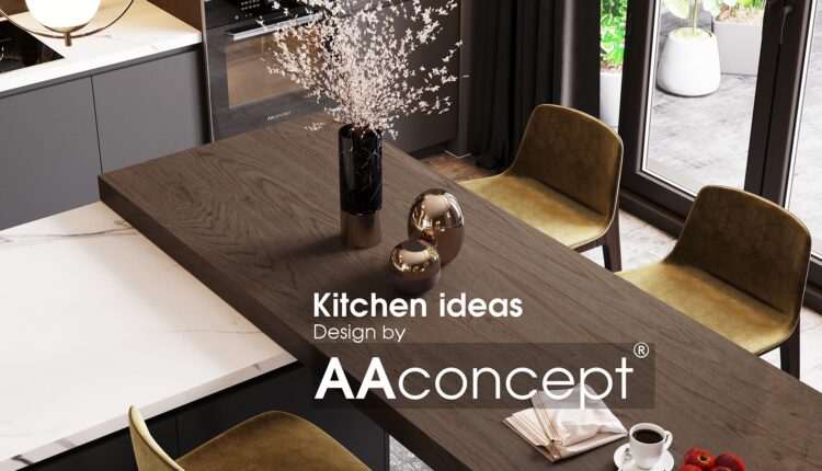 3D Interior Scenes File 3dsmax Model Kitchen – Dining Room 23 By AAconcept