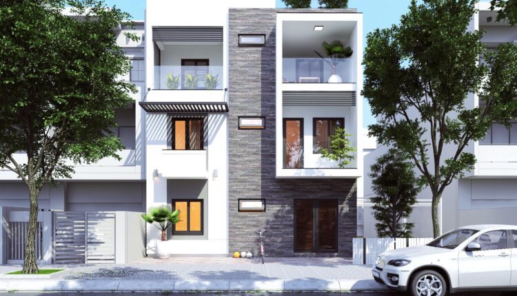 3D Exterior House Scene File 3dsmax By HuyHieuLe 1 Free Download