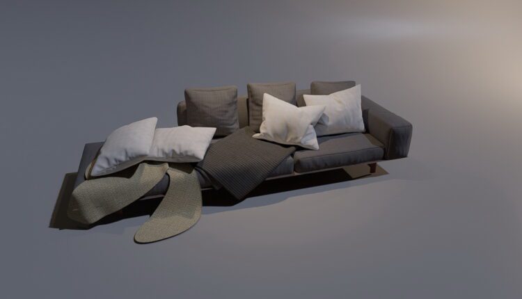 3D Model Sofa 5 By MinhNguyen Free Download (1)